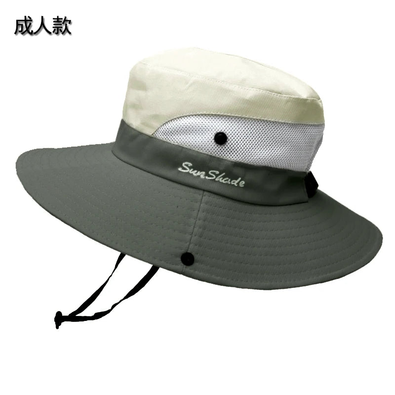 Women Ponytail Fisherman Hat Waterproof