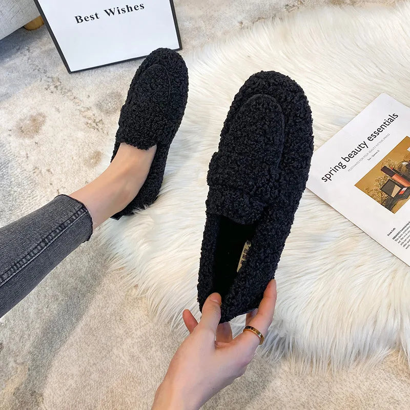 Luxury Sheep Fur Lined Loafers