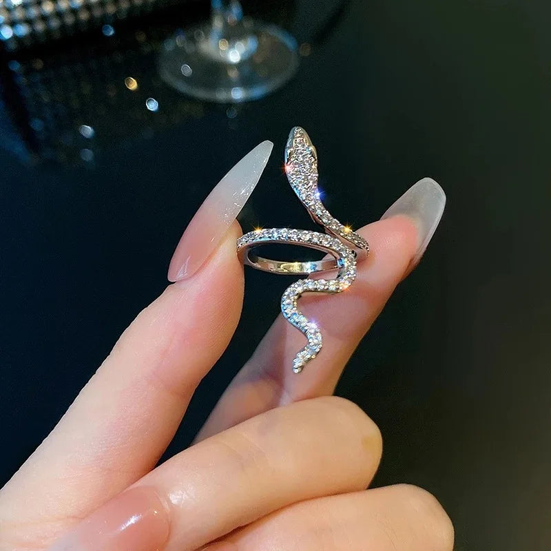 New Sliver Color Cubic Zirconia Snake