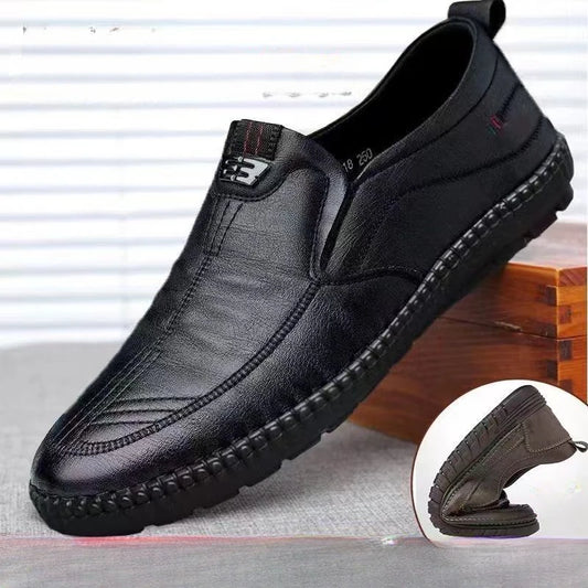 Mens Leather Loafers Non Slip