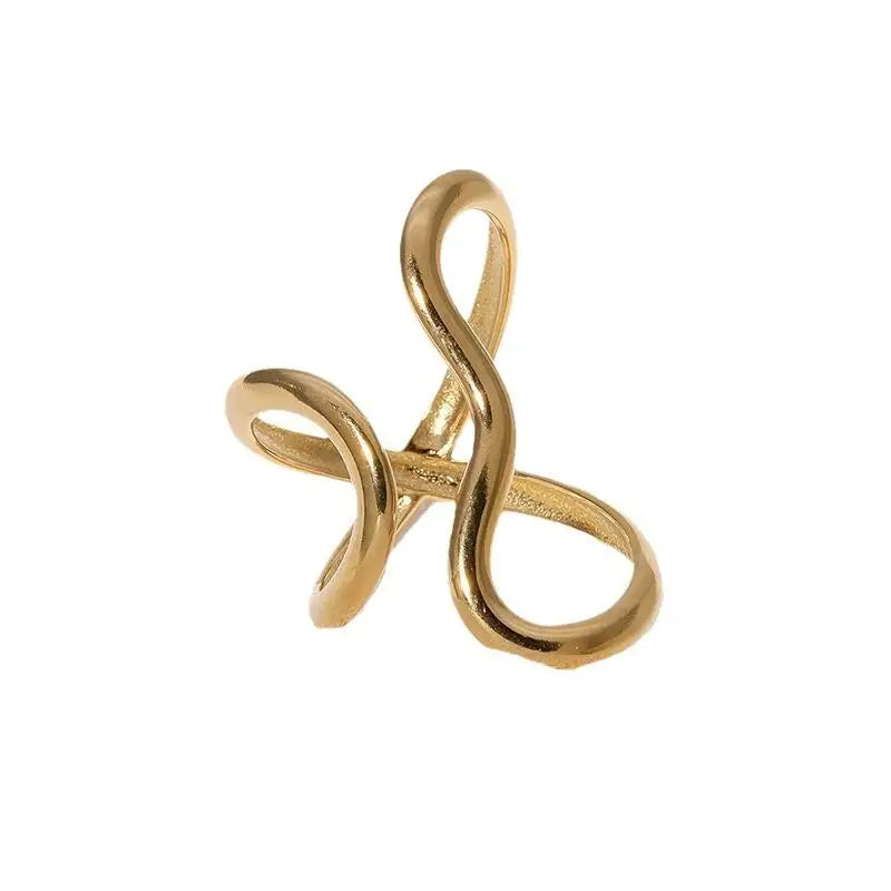 Stainless Steel Gold Color Rings Women