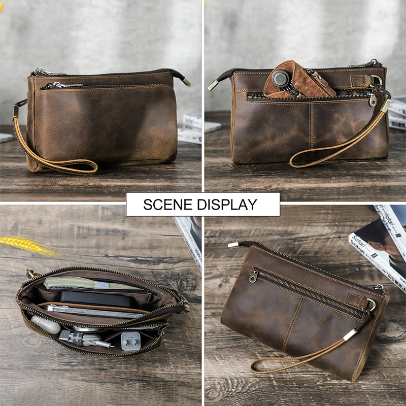 CONTACT'S Genuine Leather Men Clutch