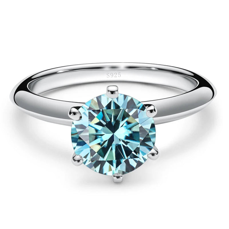 GRA Certified Moissanite Ring VVS1 Lab