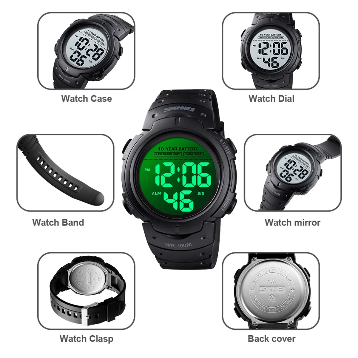 SKMEI Sports Fitness Watches