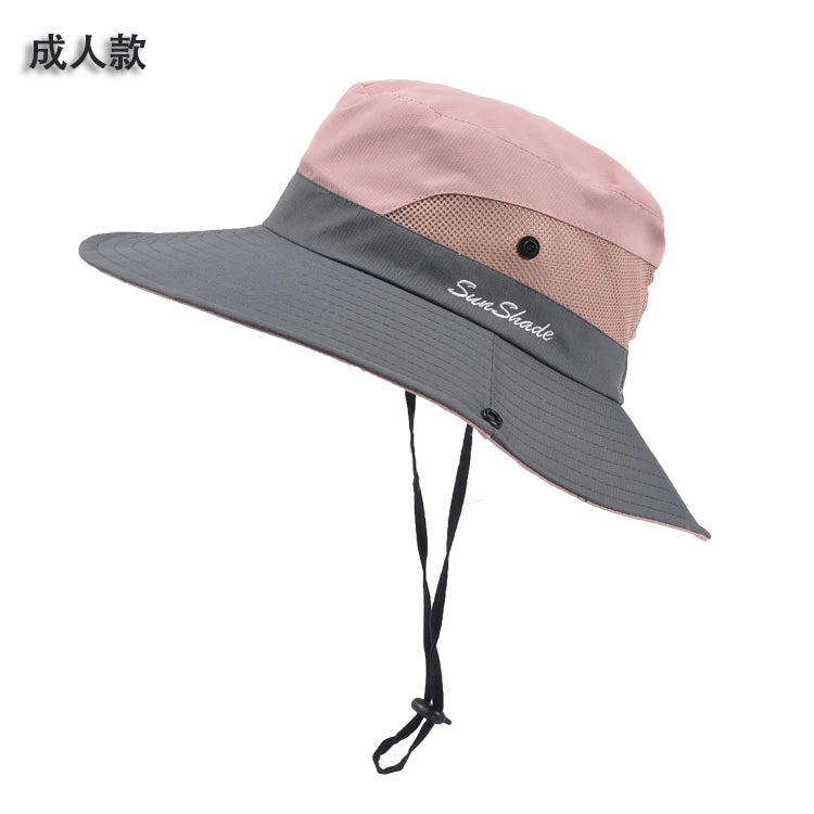 Women Ponytail Fisherman Hat Waterproof