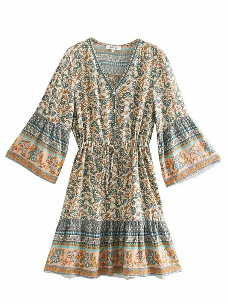 Vintage chic fashion women hippie