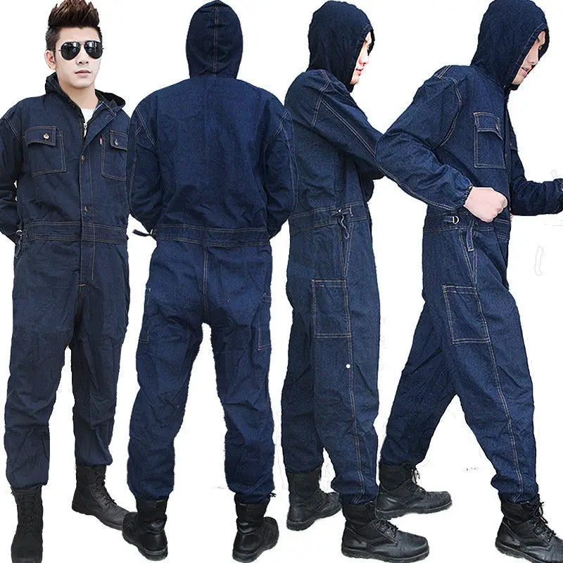 Breathable Denim Work Clothes Suit