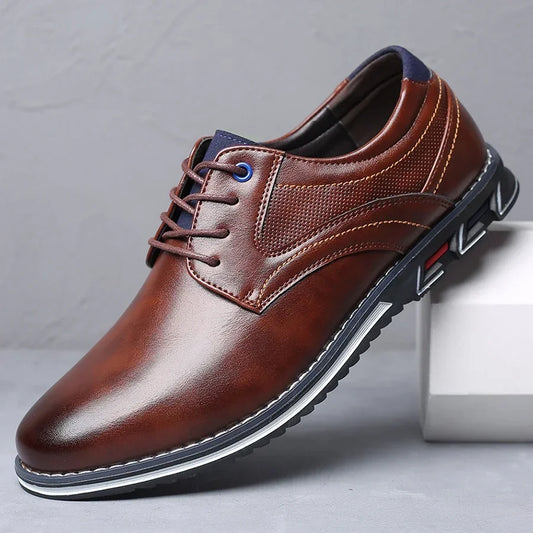 Retro Men Shoes Business Brand