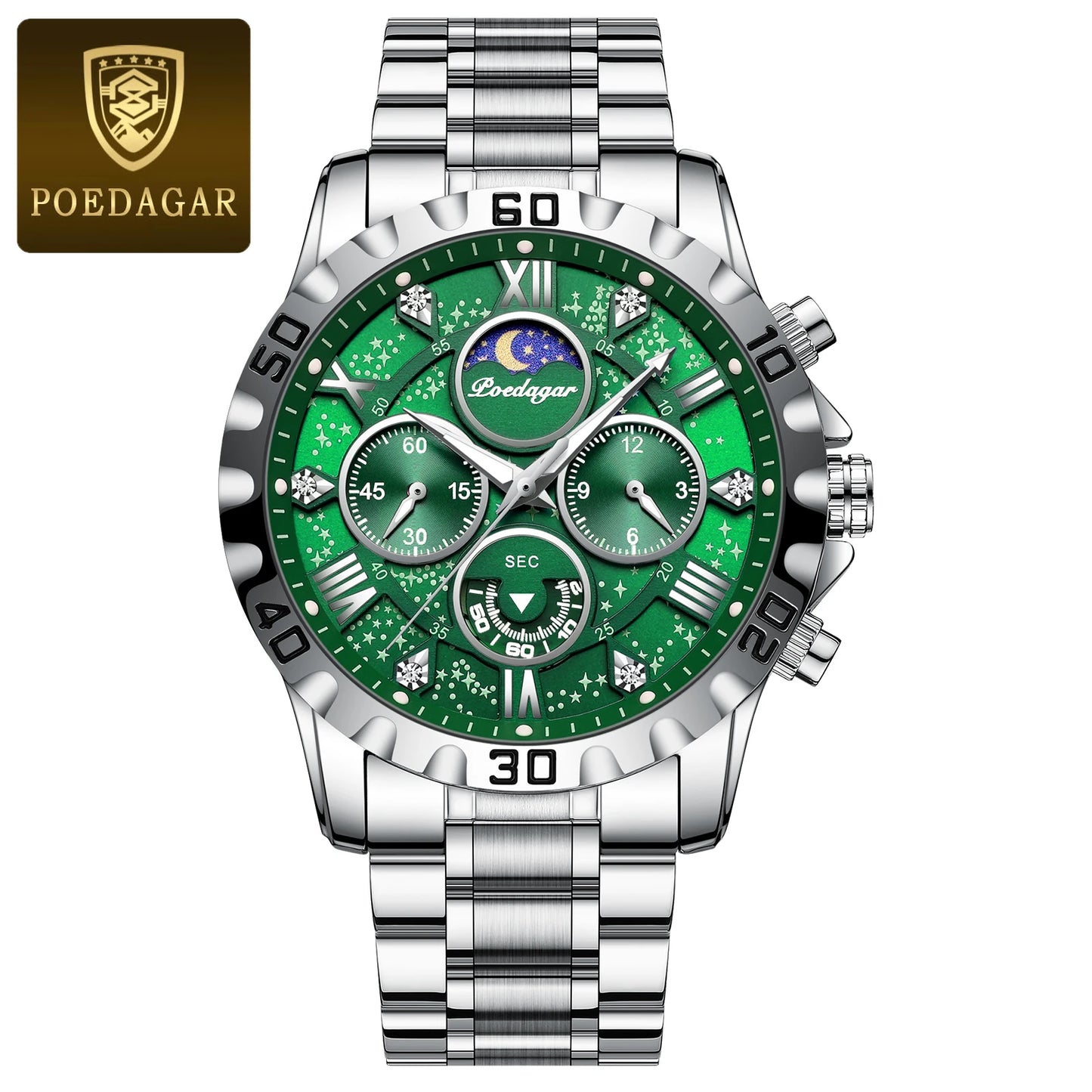 POEDAGAR Luxury Watch for