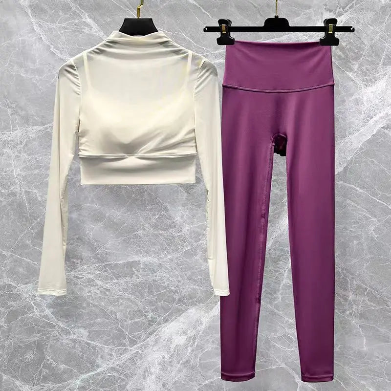 2pcs Women Seamless Yoga Set