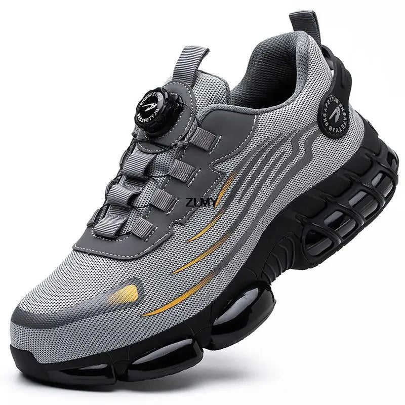 Rotary Button Safety Shoes Men