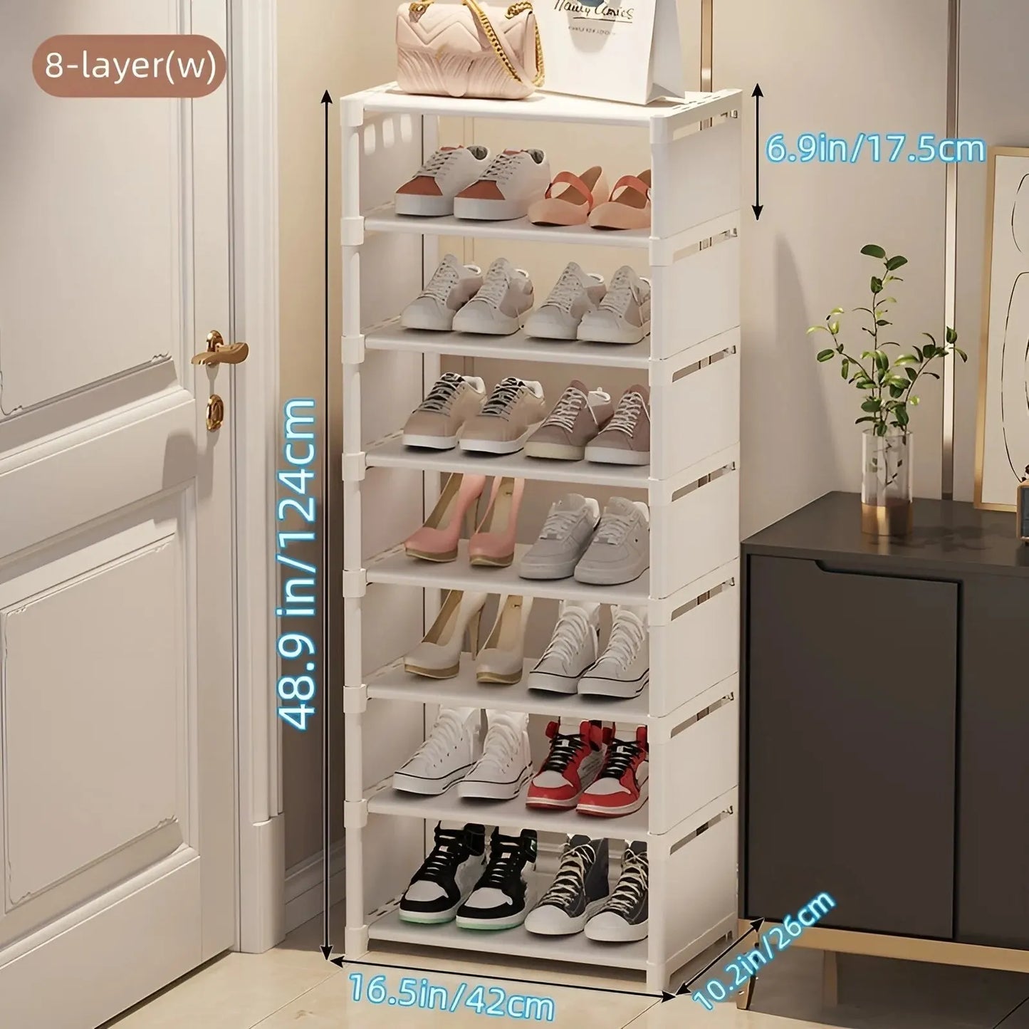 1pc 6/8 Layers Shoe Organizer,