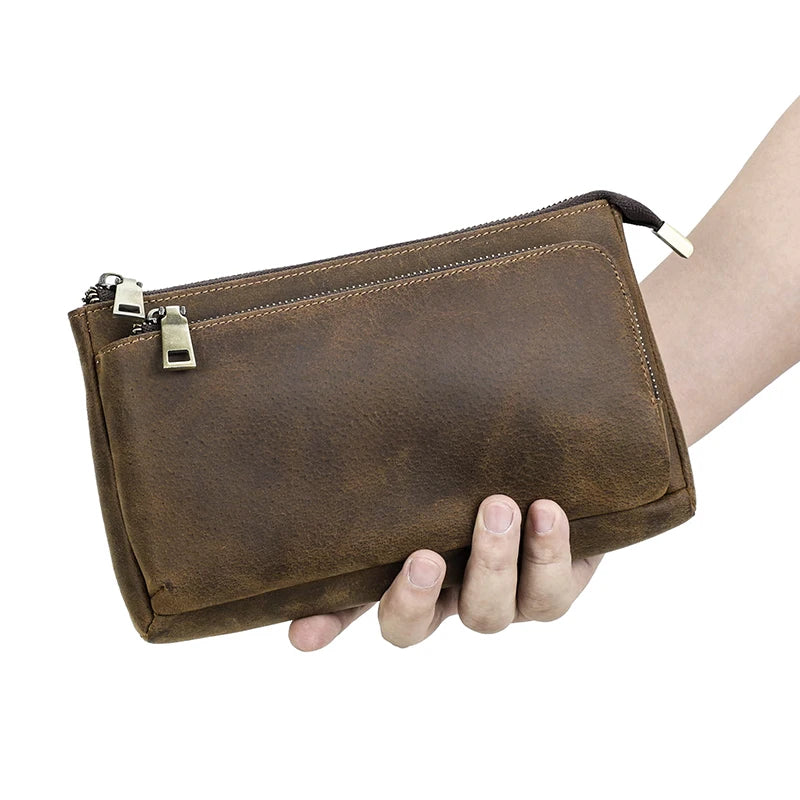 CONTACT'S Genuine Leather Men Clutch