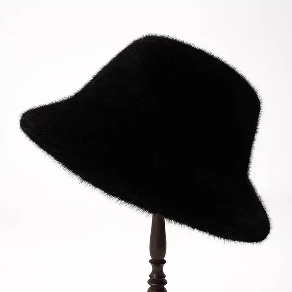 Fluffy Fur Fisherman Hat For