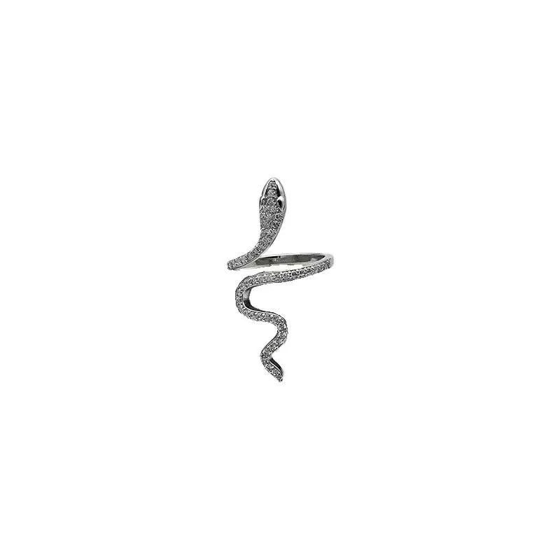 New Sliver Color Cubic Zirconia Snake