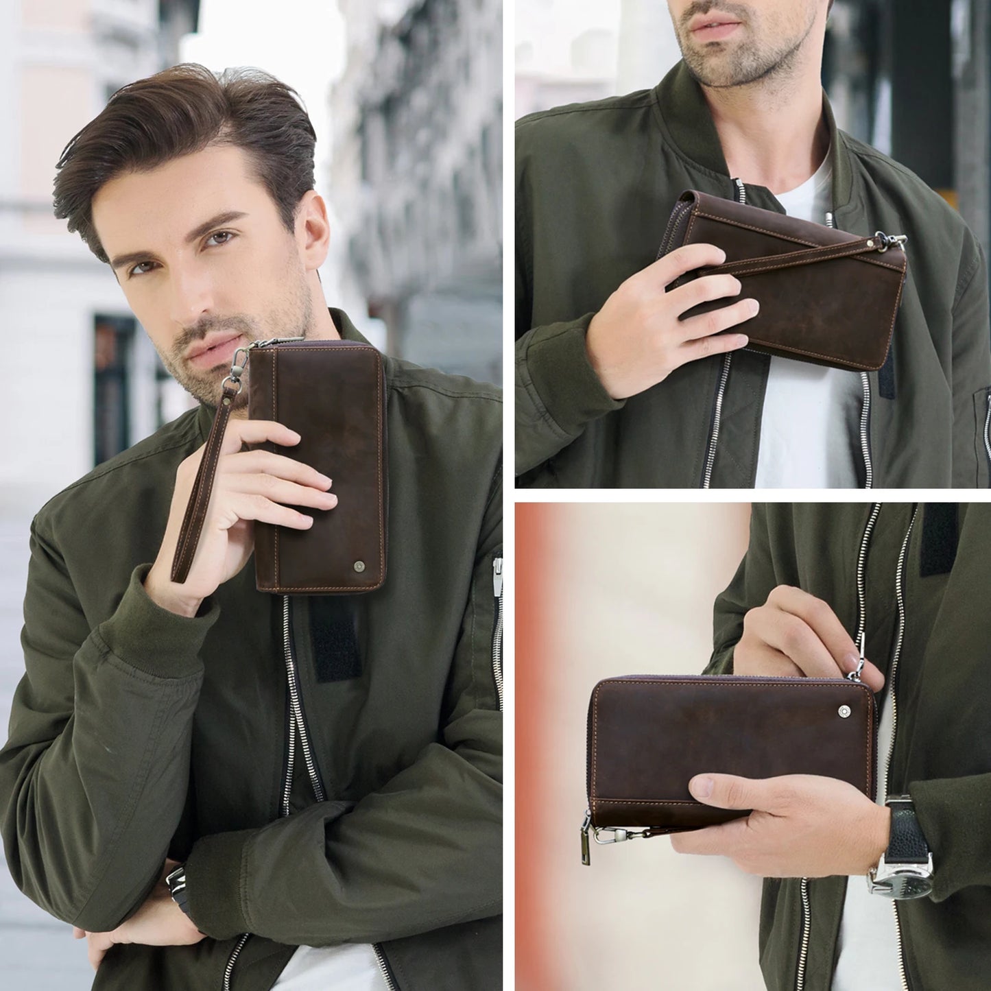 Contact'S Genuine Leather Men's Wallet