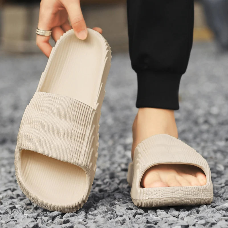 Soft Home Slippers Couple Summer