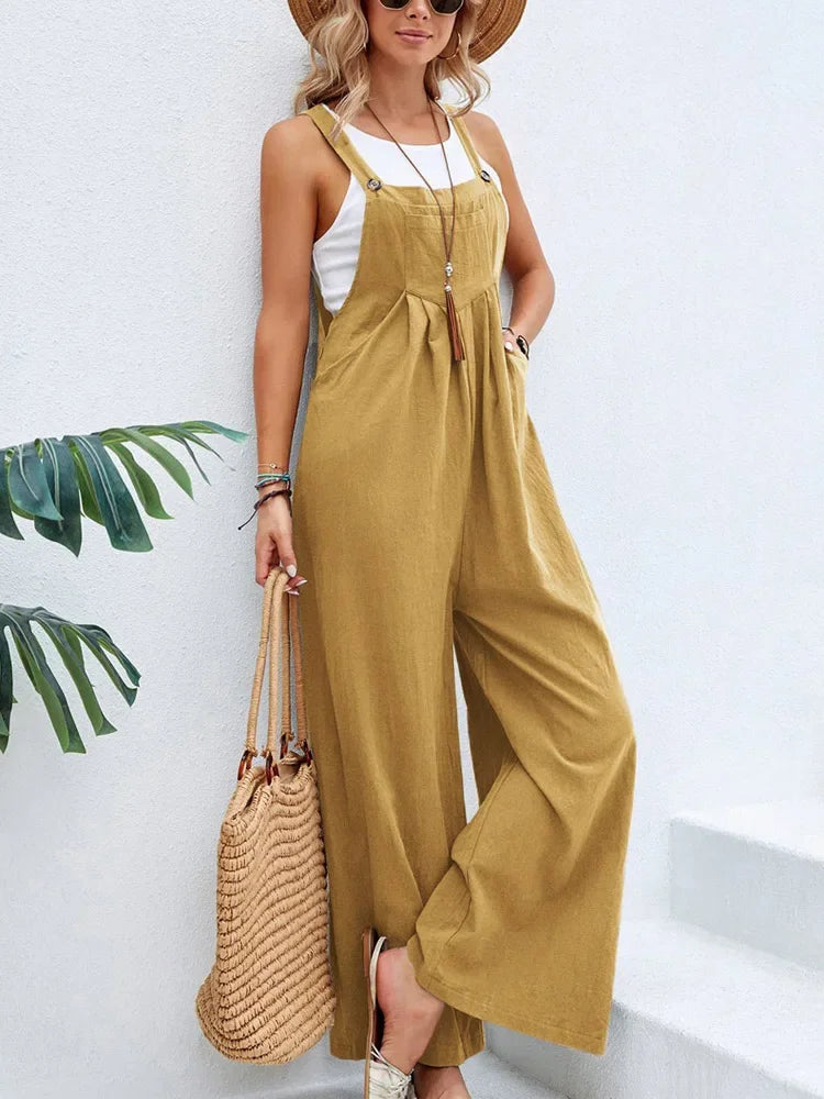 Women Loose Fit Fashion Overalls