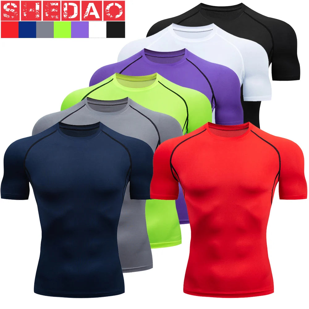 2pcs Men's Compression Sportswear Suit