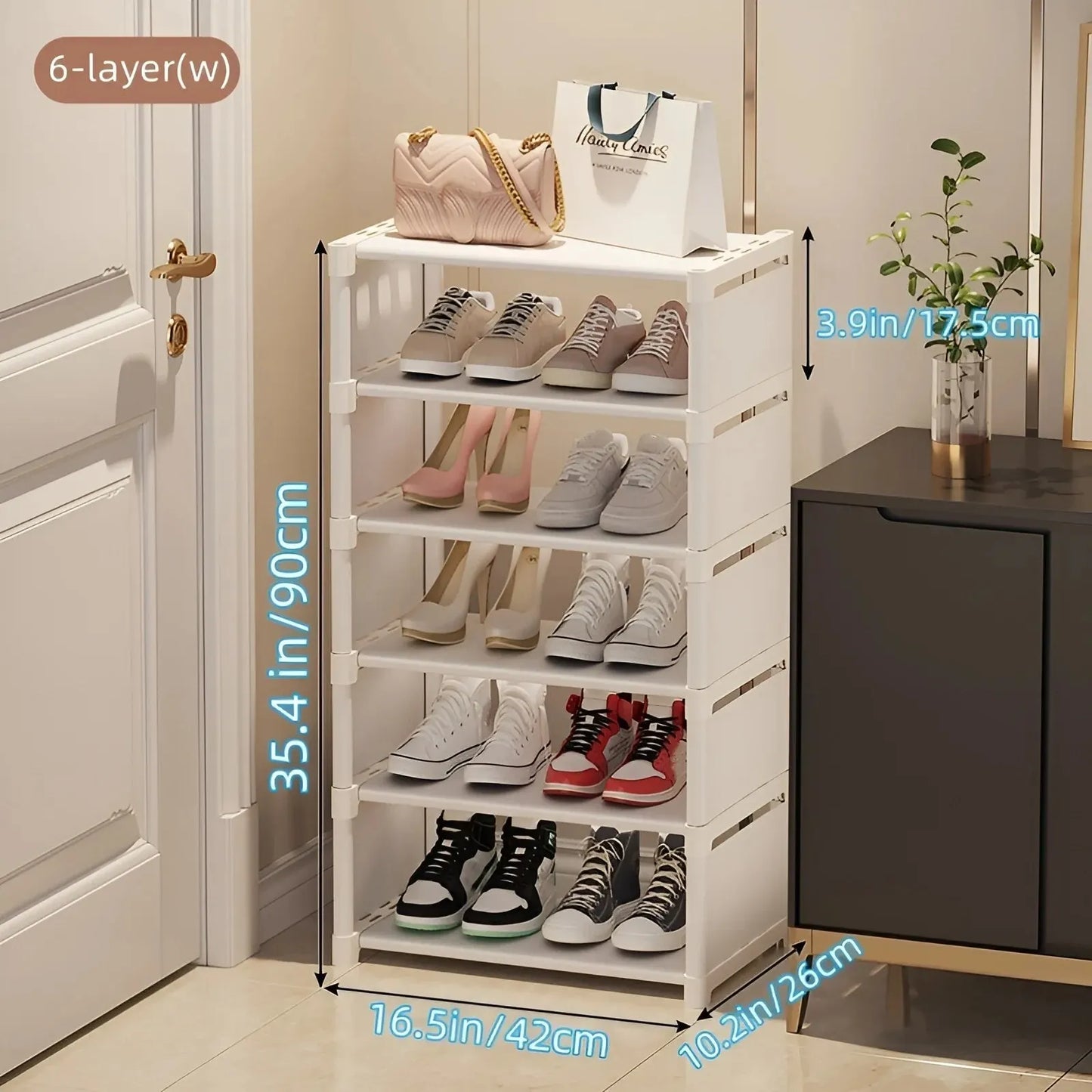 1pc 6/8 Layers Shoe Organizer,