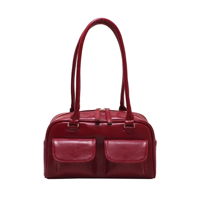 Retro Red Women's Satchel Hobo