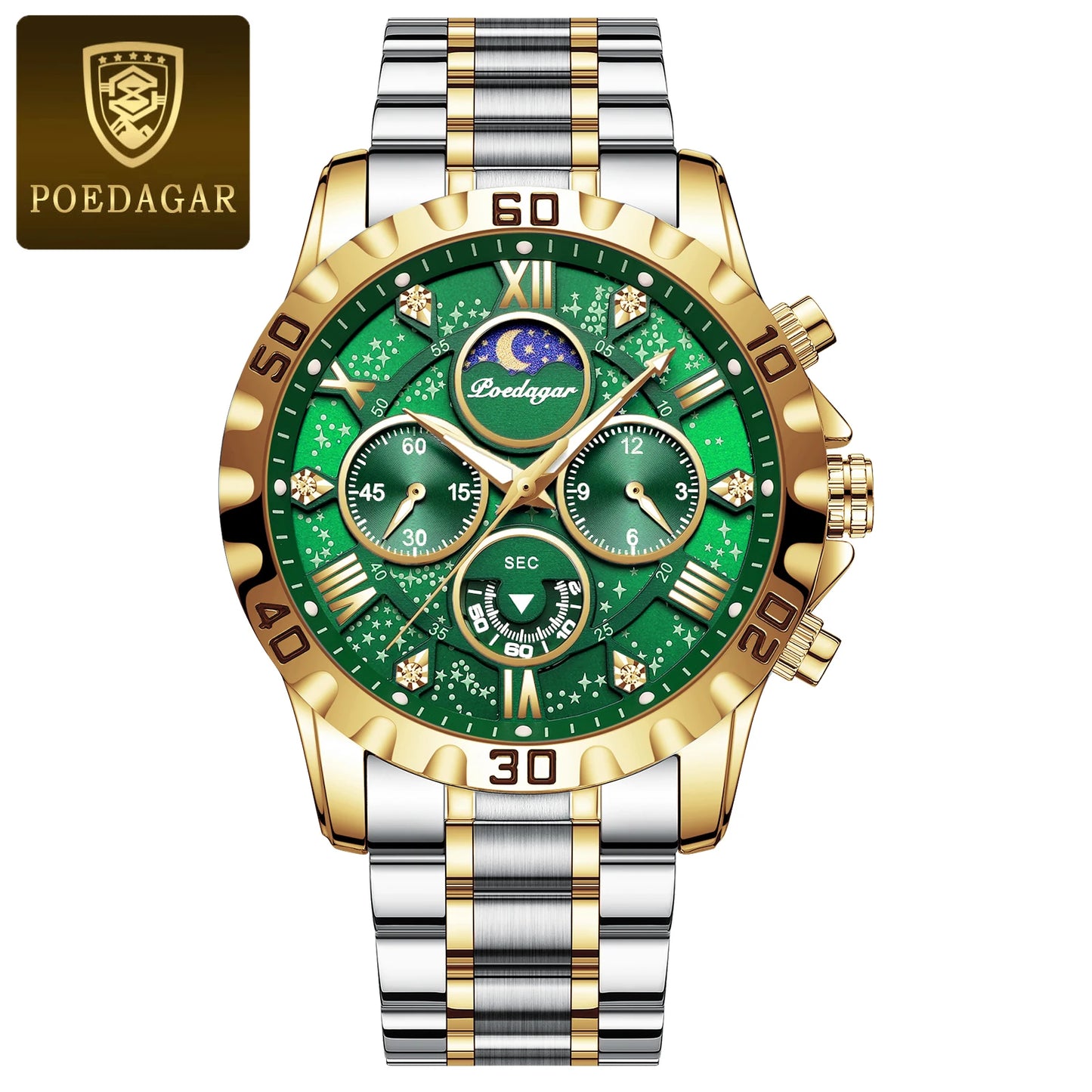 POEDAGAR Luxury Watch for