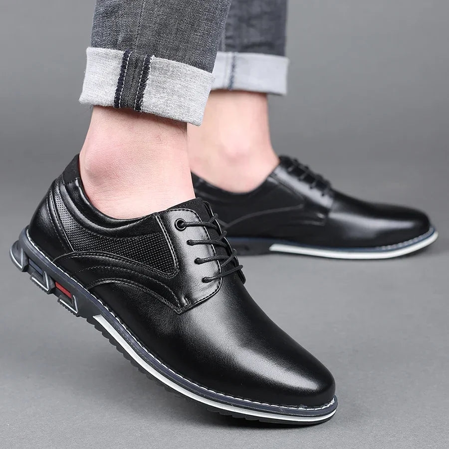 Retro Men Shoes Business Brand