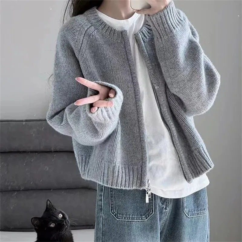 Korean Women Knitted Sweater Autumn