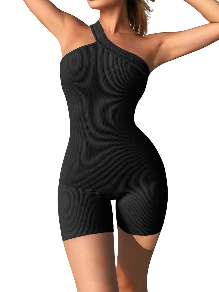 New Women's Yoga Rompers Ribbed