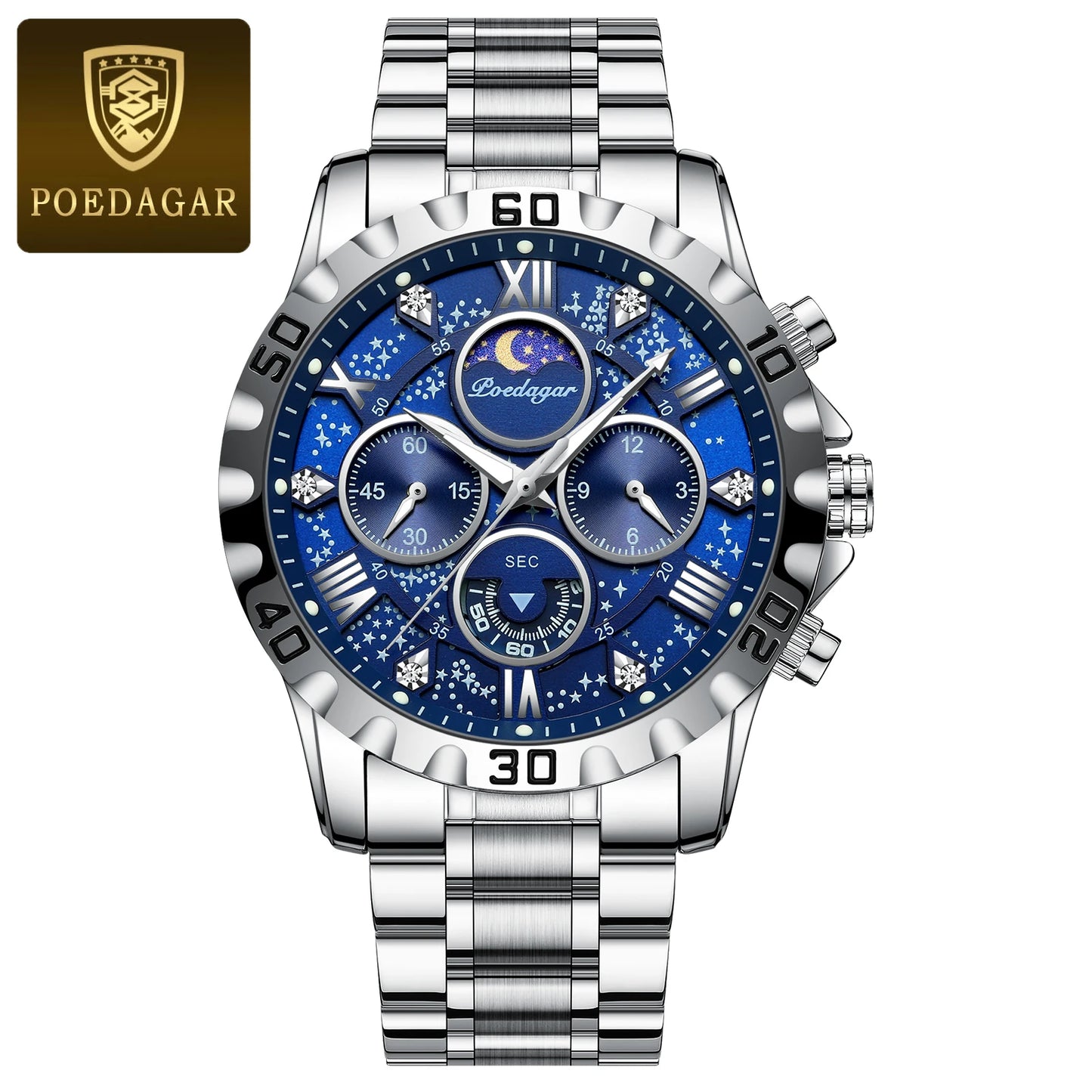 POEDAGAR Luxury Watch for