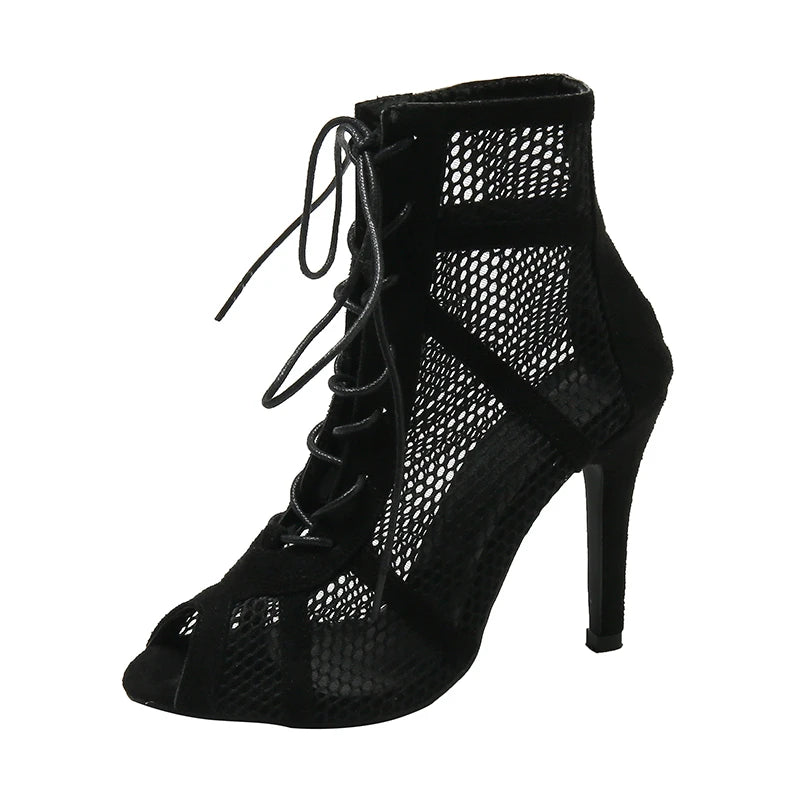 Sexy High Heels Hollow Mesh