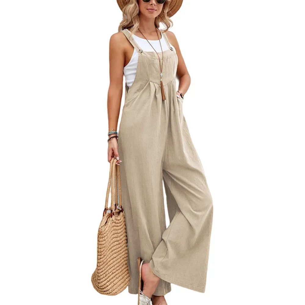 Women Loose Fit Fashion Overalls