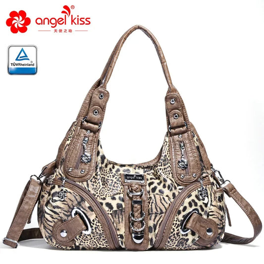 Angelkiss Women Handbags Leopard Bag