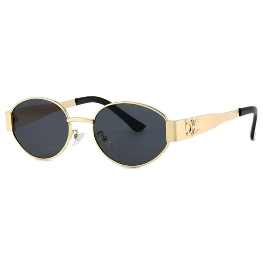 Luxury brand metal sunglasses