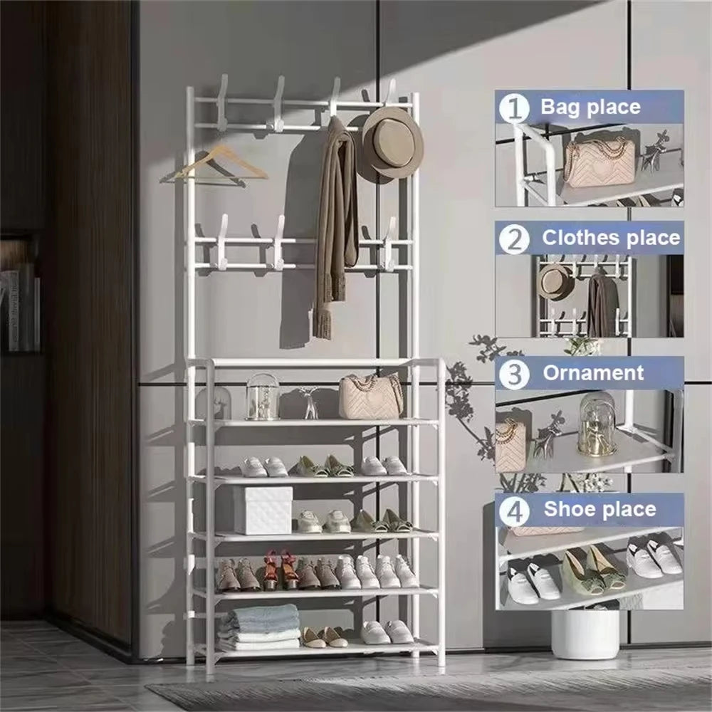 Clothes Hat Hangers Shoe Rack